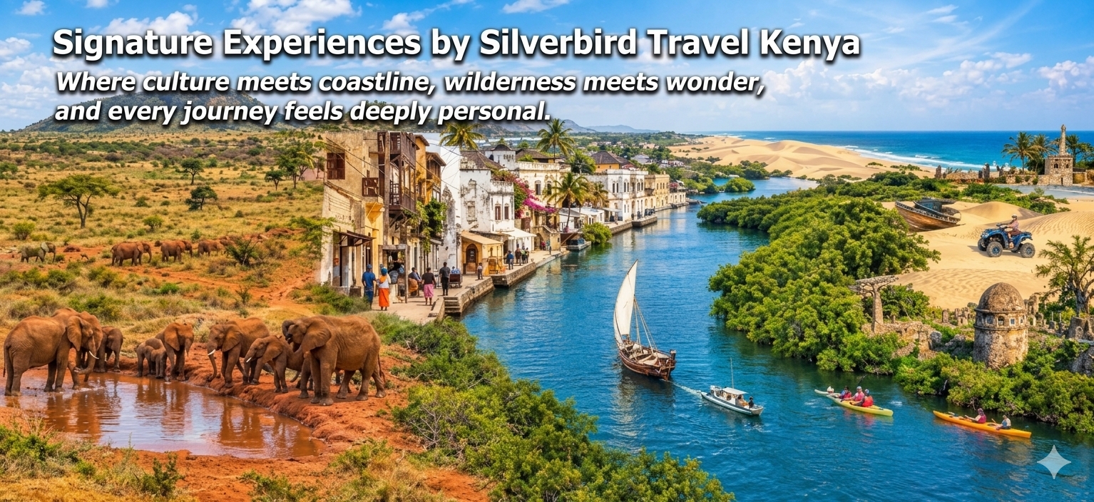 Signature Experiences by Silverbird Travel Kenya — Where Culture Meets Coastline, Wilderness Meets Wonder