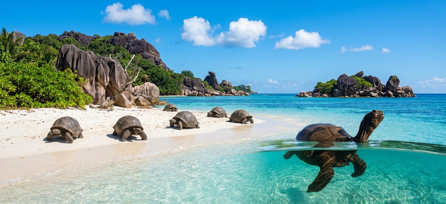 Aldabra Atoll: Giant Tortoise Sanctuary