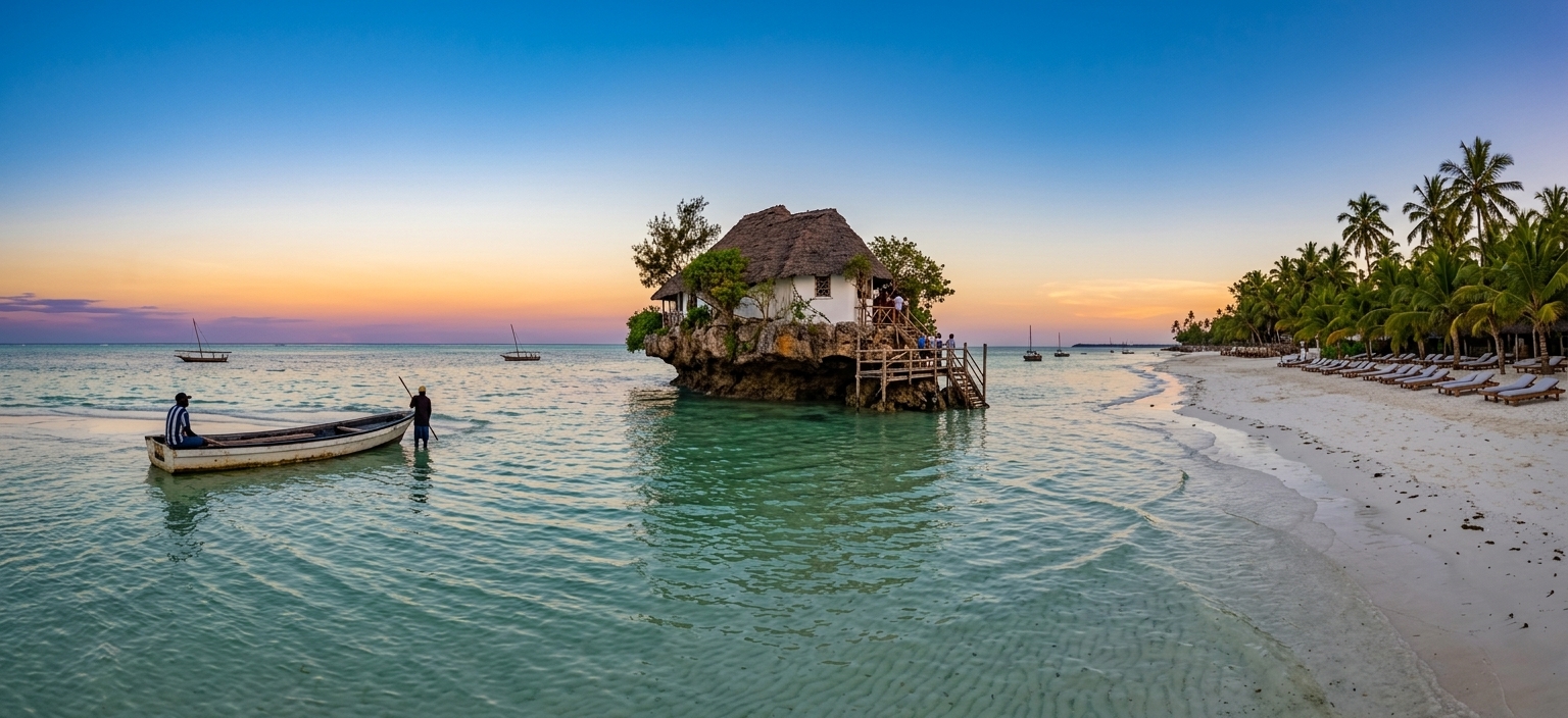 The Rock Restaurant & Michamvi Sunset