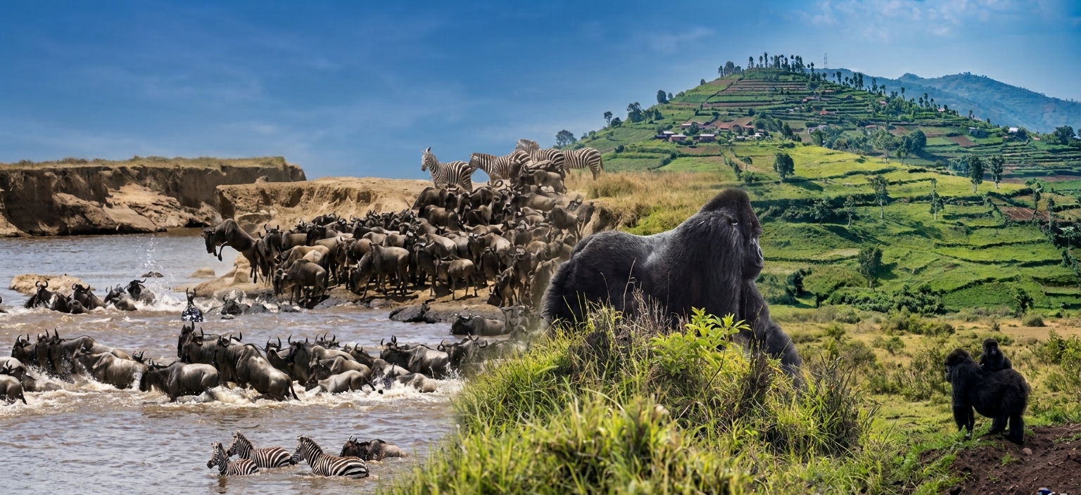 Best of Kenya & Rwanda Gorilla Trekking Safari