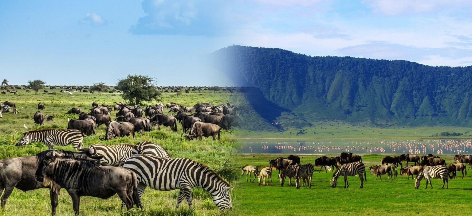 Tanzania Great Migration Safari | Serengeti Plains & Ngorongoro Crater